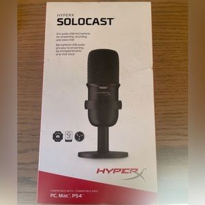 HyperX SoloCast - USB Condenser Gaming Microphone for PC, Mac, PS5